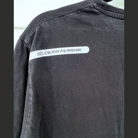 Ferrari Official Scuderia Ferrari Formula One Embroidered Black Tee Men's Med - Picture 4 of 10